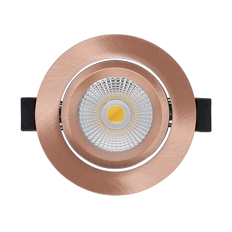 Inbouwspot Laag Latina Vara Geborsteld Koper 5W 85mm